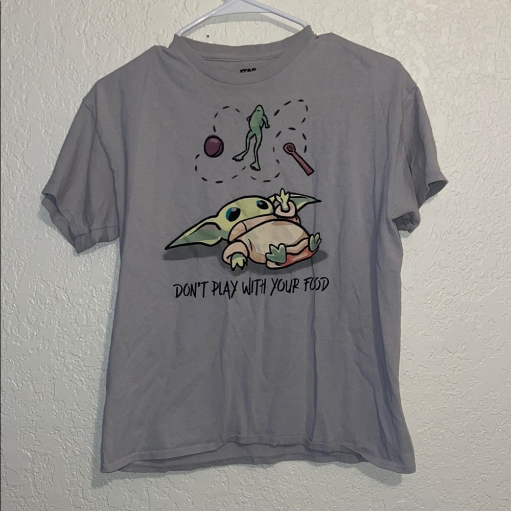 Star Wars don’t play with your food Gray Graphic T-Shirt